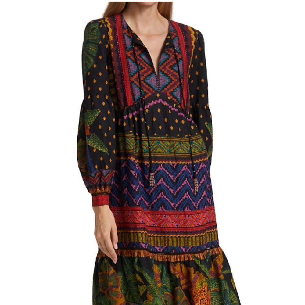 Farm Rio Women’s‎ Forest Tapestry Midi Dress - Picture 2 of 12